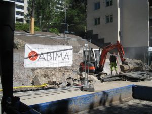 Arbete med markanläggning